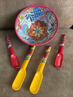 Melamine Taco Bowl Set